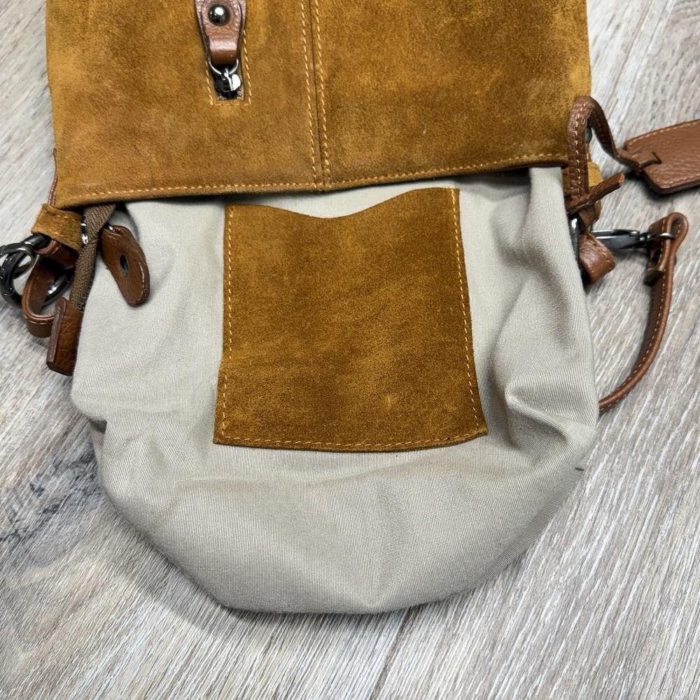 Rusty Brown Suede Crossbody Shoulder Bag Boutique Brand Miatras - Picture 6 of 16